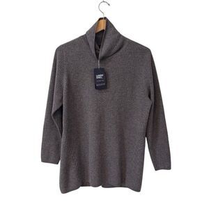 NWT Lands' End Women's 100% Cashmere Sweater Tunic Size 1X Gray